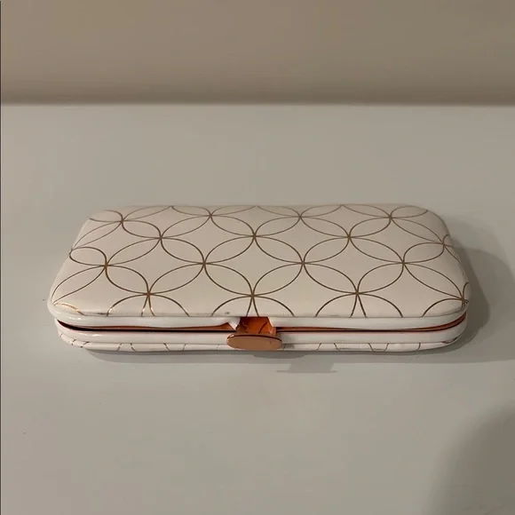 *RARE* Erin Condren Manicure Kit in Cream and Rose Gold Mid Century Circle Case - Picture 4 of 4